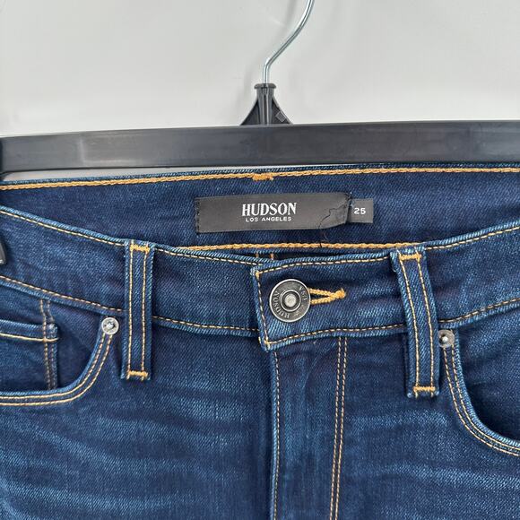 HUDSON JEANS NWT Barbara High Waist Super Skinny Denim Jeans Requiem // 25 Long - Picture 6 of 13